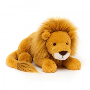 Juguetes Grandes Jellycat Louie Lion 13cm x 14cm x 36cm Amarillo Costa Rica | 90613-DJRG