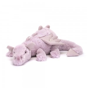 Juguetes Grandes Jellycat Personalised Lavender Dragon Huge 19cm x 20cm x 66cm Moradas Costa Rica | 50469-LHGC