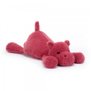 Juguetes Grandes Jellycat Splootie Hippo 16cm x 18cm x 42cm Rosas Costa Rica | 93064-ZDYH