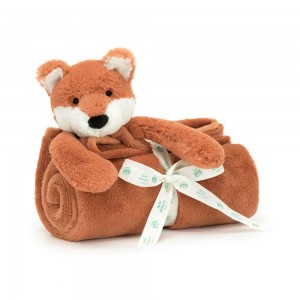 Mantas, Edredones Jellycat Bashful Fox Cub Blankie 27cm x 20cm x 7cm Naranjas Costa Rica | 86549-XHQR