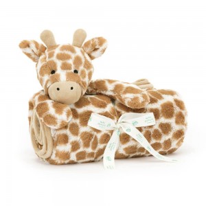 Mantas, Edredones Jellycat Bashful Giraffe Blankie 27cm x 20cm x 7cm Naranjas Costa Rica | 38026-QABG