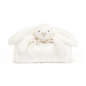 Mantas, Edredones Jellycat Bashful Luxe Bunny Blankie 27cm x 20cm x 7cm Creme Costa Rica | 94681-KVDX