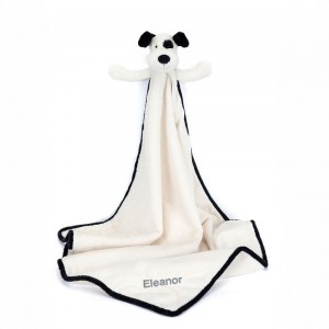 Mantas, Edredones Jellycat Personalised Bashful & Cream Puppy Blankie 56cm x 70cm x 9cm Blancas Costa Rica | 37580-ZXTP
