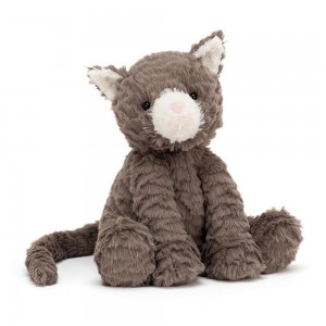 Mascota Jellycat Fuddlewuddle Cat 23cm x 13cm x 9cm Gris Costa Rica | 64951-AXGH