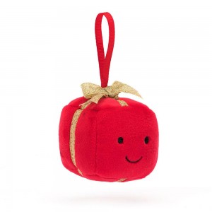 Objetos Jellycat Amuseables Festive Folly Present 13cm x 7cm x 7cm Rojas Costa Rica | 84301-MQXI