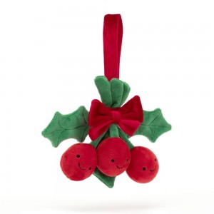 Objetos Jellycat Amuseables Holly 15cm x 19cm x 4cm Rojas Costa Rica | 20198-EOMC