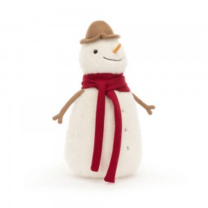 Objetos Jellycat Amuseables Jesse Snowman 30cm x 14cm x 14cm Blancas Costa Rica | 74815-HIDQ
