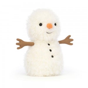 Objetos Jellycat Amuseables Little Snowman 18cm x 10cm x 10cm Blancas Costa Rica | 27853-PISW