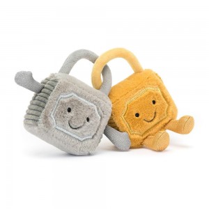 Objetos Jellycat Amuseables Love Locks 14cm x 18cm x 5cm Amarillo Costa Rica | 96428-MPOK