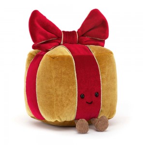 Objetos Jellycat Amuseables Present 13cm x 11cm x 11cm Amarillo Costa Rica | 52934-PGZE