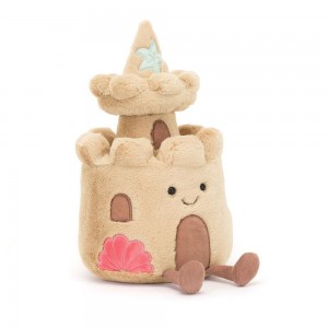 Objetos Jellycat Amuseables Sandcastle 29cm x 15cm x 14cm Beige Costa Rica | 32065-CQDS