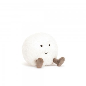 Objetos Jellycat Amuseables Snowball 10cm x 9cm x 8cm Blancas Costa Rica | 34615-URZD