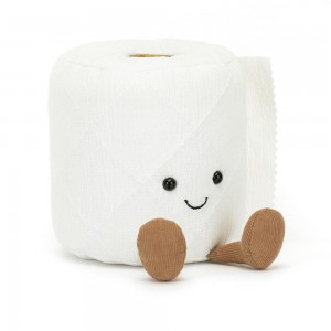 Objetos Jellycat Amuseables Toilet Roll 15cm x 12cm x 12cm Blancas Costa Rica | 20983-ZFEG
