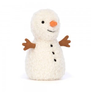 Objetos Jellycat Amuseables Wee Snowman 13cm x 7cm x 7cm Blancas Costa Rica | 45791-JBQA
