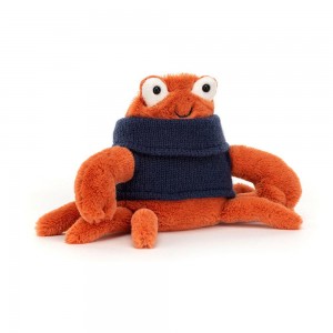 Océano Jellycat Cozy Crew Crab 12cm x 10cm x 7cm Naranjas Costa Rica | 35697-HJCL