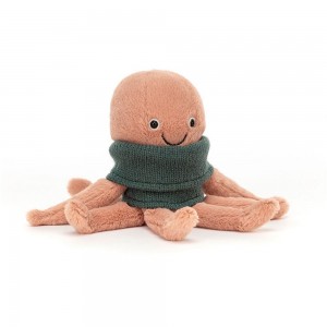 Océano Jellycat Cozy Crew Octopus 20cm x 6cm x 6cm Naranjas Costa Rica | 24576-BKFI