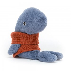 Océano Jellycat Cozy Crew Whale 15cm x 6cm x 10cm Azules Costa Rica | 45937-QYJH