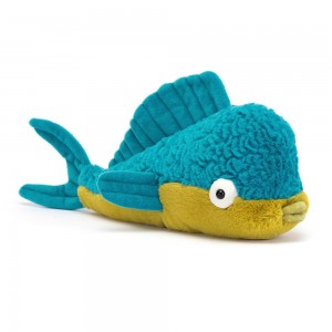 Océano Jellycat Delano Dorado Fish 12cm x 9cm x 24cm Azules Costa Rica | 46103-BIYP