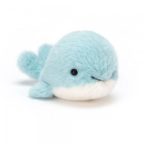 Océano Jellycat Fluffy Whale 7cm x 5cm x 10cm Azules Costa Rica | 56891-QONS