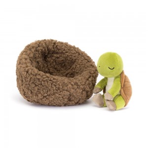 Océano Jellycat Hibernating Tortoise 9cm x 13cm x 13cm Verde Costa Rica | 68743-UJWG