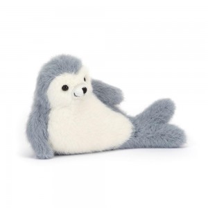 Océano Jellycat Nauticool Roly Poly Seal 11cm x 14cm x 5cm Gris Costa Rica | 58237-QWHR