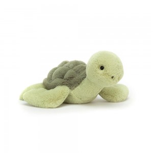 Océano Jellycat Tully Turtle 12cm x 25cm x 28cm Verde Costa Rica | 95632-KYNF