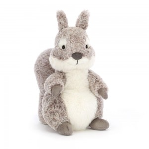 Peluche De Fauna Del Bosque Jellycat Ambrosie Squirrel 22cm x 11cm x 9cm Gris Costa Rica | 72089-TUSE