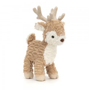 Peluche De Fauna Del Bosque Jellycat Mitzi Reindeer 25cm x 8cm x 13cm Beige Costa Rica | 87923-WXHV
