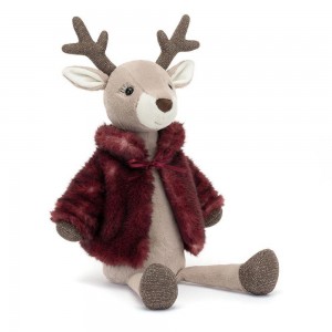 Peluche De Fauna Del Bosque Jellycat Vivien Reindeer 46cm x 11cm x 11cm Beige Costa Rica | 31024-OZVM