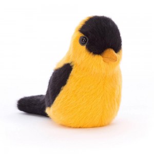 Peluches Para Pájaros Jellycat Birdling Goldfinch 10cm x 7cm x 9cm Amarillo Costa Rica | 81352-OQKZ