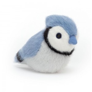Peluches Para Pájaros Jellycat Birdling Jay 10cm x 7cm x 9cm Azules Costa Rica | 51628-MSJB