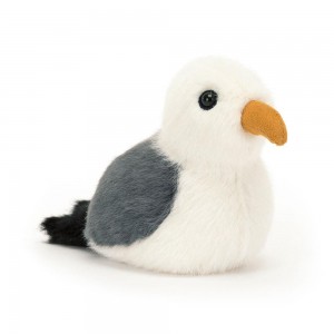 Peluches Para Pájaros Jellycat Birdling Seagull 10cm x 7cm x 9cm Blancas Costa Rica | 37180-KEYI