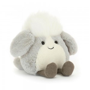 Perros Jellycat Amuseabean Sheepdog 4.7in x 3.5in x 2.4in Gris Costa Rica | 80341-OKQR