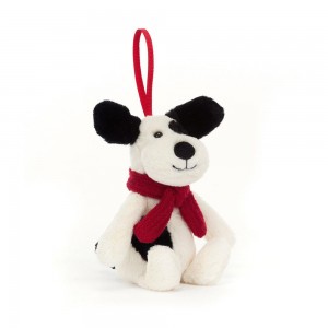 Perros Jellycat Bashful Puppy Decoration 5.1in x 2.4in x 1.6in Blancas Costa Rica | 72304-XDBC