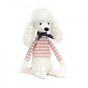 Perros Jellycat Beatnik Buddy Poodle 11.8in x 2.8in x 2in Blancas Costa Rica | 23947-QWKA