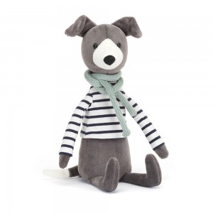 Perros Jellycat Beatnik Buddy Whippet 11.8in x 2.8in x 2in Gris Costa Rica | 29074-RFQY