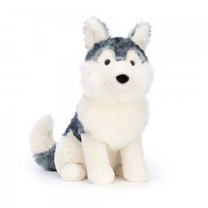 Perros Jellycat Jackson Husky 9.8in x 5.1in x 6.3in Blancas Costa Rica | 60794-RIGE
