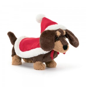 Perros Jellycat Winter Warmer Otto Sausage Dog 5.9in x 2.8in x 7.5in Marrones Costa Rica | 97842-CITG