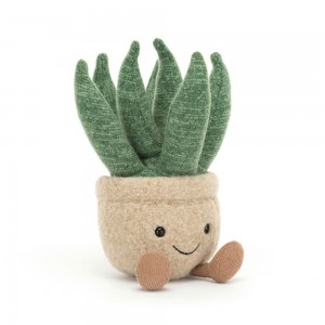 Plants Jellycat Amuseables Aloe Vera Small 17cm x 8cm x 7cm Verde Costa Rica | 81675-SHMD