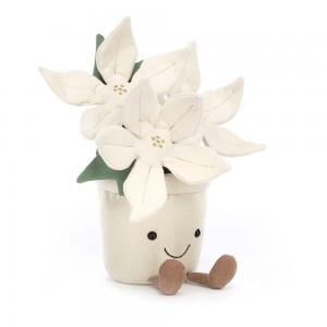 Plants Jellycat Amuseables Gold Poinsettia 25cm x 10cm x 10cm Blancas Costa Rica | 47230-KNRS