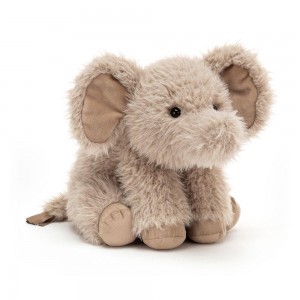 Selva Y Safari Jellycat Curvie Elephant 25cm x 16cm x 10cm Gris Costa Rica | 05639-ZRGQ