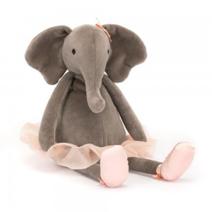 Selva Y Safari Jellycat Dancing Darcey Elephant 33cm x 9cm x 8cm Gris Costa Rica | 50798-VDCF