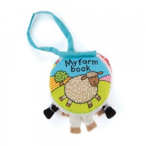 Soft Books Jellycat My Farm Book 11cm x 11cm x 5cm Azules Costa Rica | 72618-YMCD