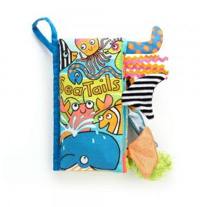 Soft Books Jellycat Sea Tails Book 22cm x 13cm x 5cm Azules Costa Rica | 32596-RSTH