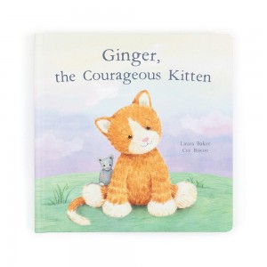 Story Books Jellycat Ginger, the Courageous Kitten Book 23cm x 23cm x 2cm Naranjas Costa Rica | 10685-YLEA