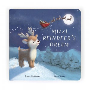 Story Books Jellycat Mitzi Reindeer's Dream Book 21cm x 21cm x 2cm Azules Costa Rica | 91864-TKVW