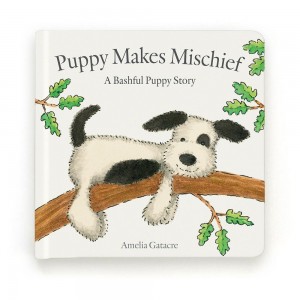 Story Books Jellycat Puppy Makes Mischief Book 19cm x 19cm x 2cm Blancas Costa Rica | 17248-EUOP