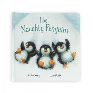 Story Books Jellycat The Naughty Penguins Book 21cm x 21cm x 2cm Blancas Costa Rica | 91205-MEXV