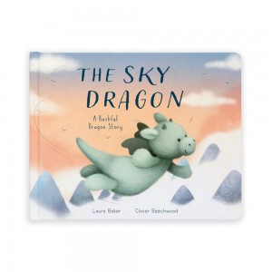 Story Books Jellycat The Sky Dragon Book 18cm x 23cm x 2cm Verde Costa Rica | 93486-IGTR
