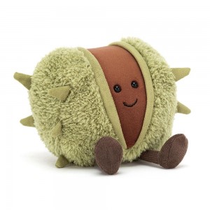 Woodland Jellycat Amuseables Conker 11cm x 10cm x 9cm Verde Costa Rica | 06941-IFQY